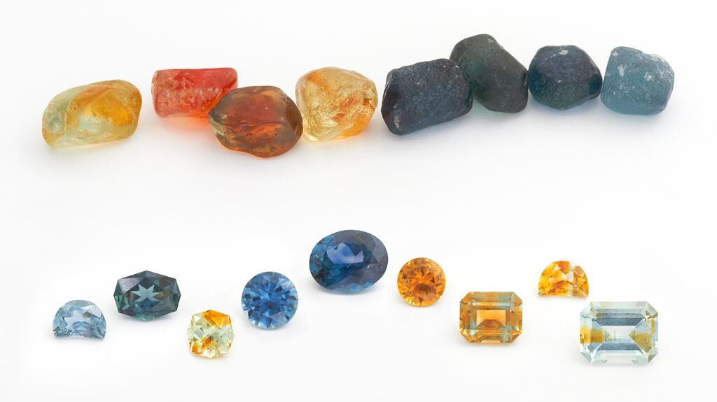Colorful Montana sapphires from Columbia Gem House Columbia Gem House Montana sapphires